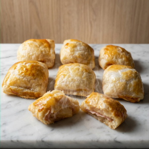 Folhado de peito de peru e abacaxi