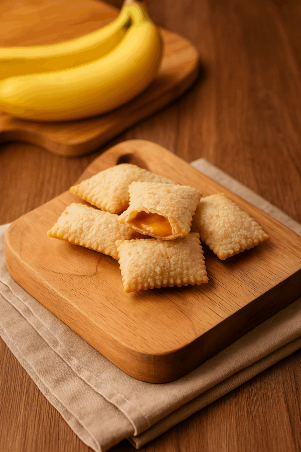 Pastelzinho frito de banana